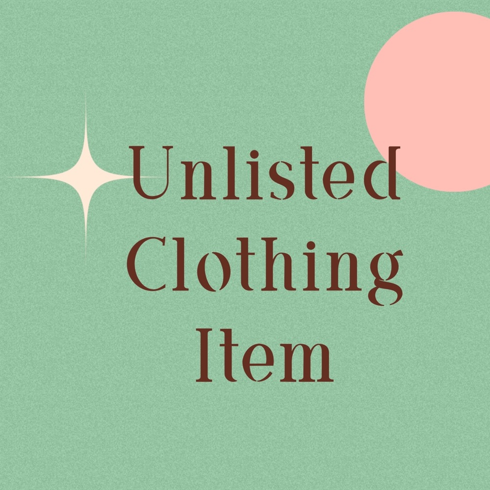 Unlisted Clothing Item for Live Show : Final Sale, As Is, No Returns